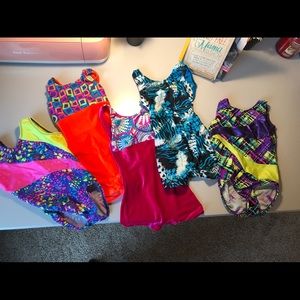 Gymnastics unitards and leotard bundle